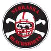 Craftique Nebraska Decal (Nebraska BLACKSHIRTS Decal (3''4''6''12''), 3 in) view 1