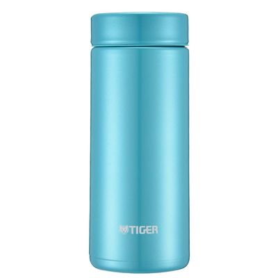 Tiger Water Bottle 350ml Straight Drinking Stainless Mini Bottle Smooth Drinking Sahara Mug Lightweight Dream Gravity Aqua Blue MMZ-A351-AA Tiger