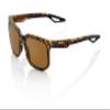 100% Centric Angular Frame Sunglasses - Durable, Lightweight Active Performance Eyewear w/Rubber Temple & Nose Grip (SOFT TACT HAVANA - Bronze PEAKPOLAR Lens) view 1