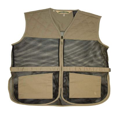 Bob Allen 245M Full Mesh Dual Pad Shooting Vest Khaki S