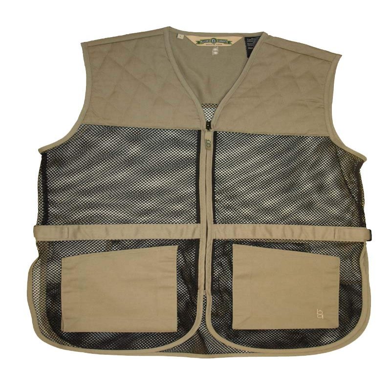 Bob Allen 245M Full Mesh Dual Pad Shooting Vest Khaki S
