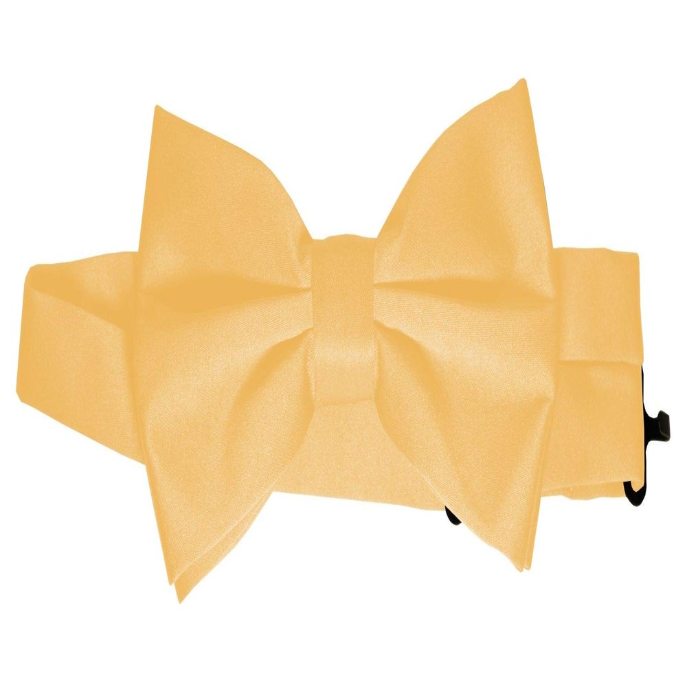 Bow-Tie is 2 1/2 Wide. Fits neck up to 20". Pre-tied. Adjustable for easy sizing.
