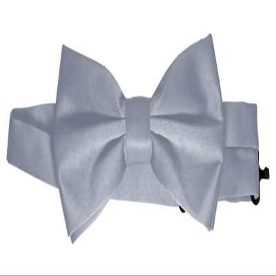 Bow-Tie is 2 1/2 Wide. Fits neck up to 20". Pre-tied. Adjustable for easy sizing.