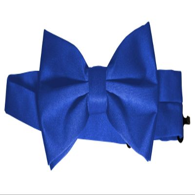 Bow-Tie is 2 1/2 Wide. Fits neck up to 20". Pre-tied. Adjustable for easy sizing.