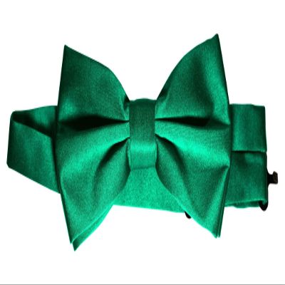 Bow-Tie is 2 1/2 Wide. Fits neck up to 20". Pre-tied. Adjustable for easy sizing.