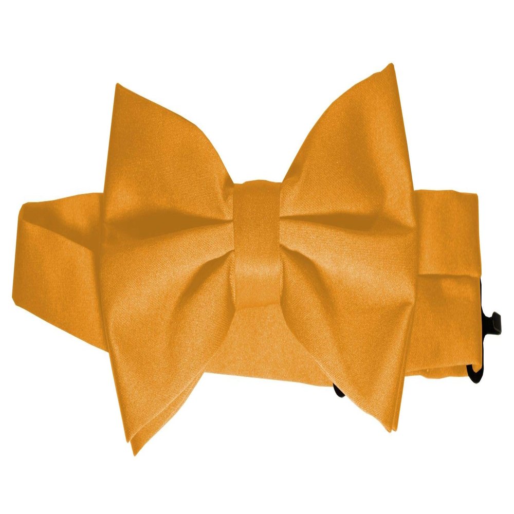 Bow-Tie is 2 1/2 Wide. Fits neck up to 20". Pre-tied. Adjustable for easy sizing.
