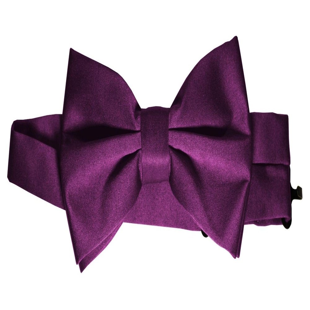 Bow-Tie is 2 1/2 Wide. Fits neck up to 20". Pre-tied. Adjustable for easy sizing.