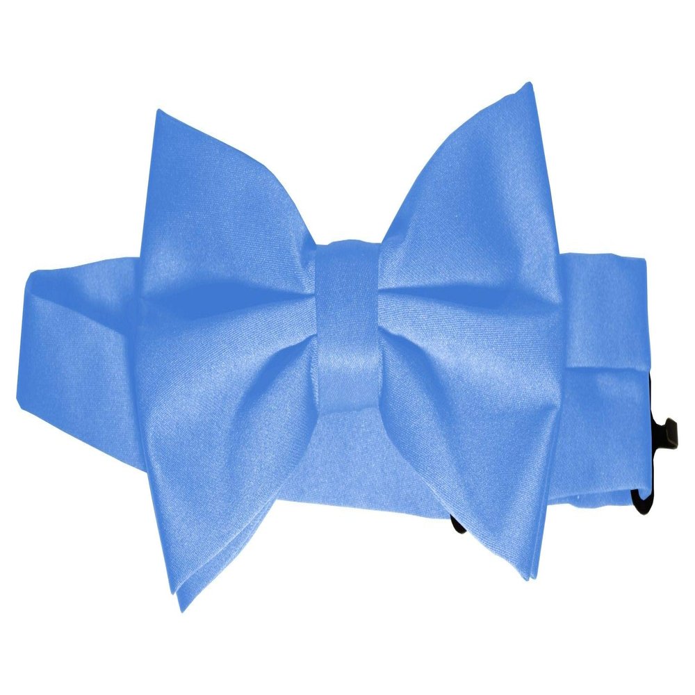 Bow-Tie is 2 1/2 Wide. Fits neck up to 20". Pre-tied. Adjustable for easy sizing.