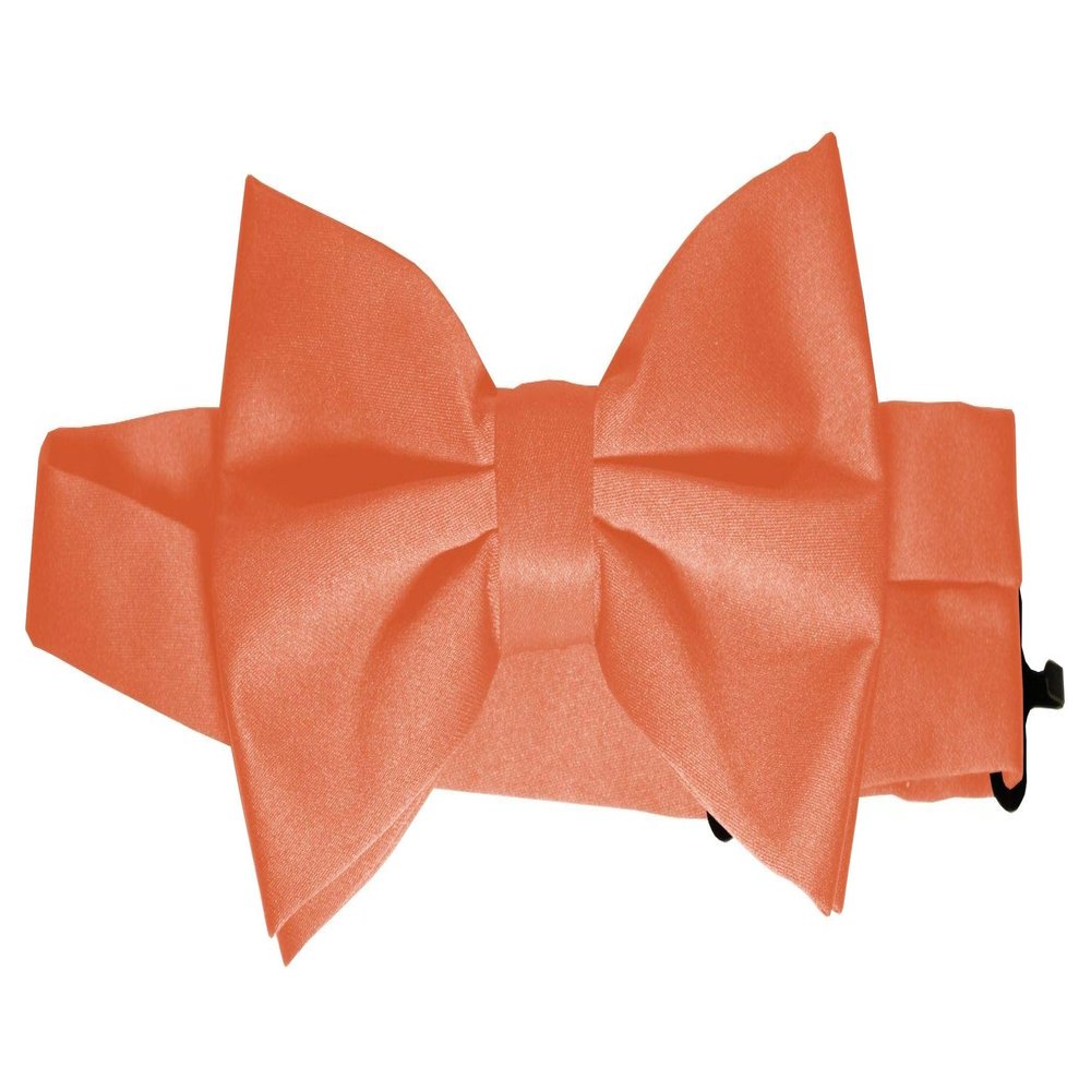 Bow-Tie is 2 1/2 Wide. Fits neck up to 20". Pre-tied. Adjustable for easy sizing.