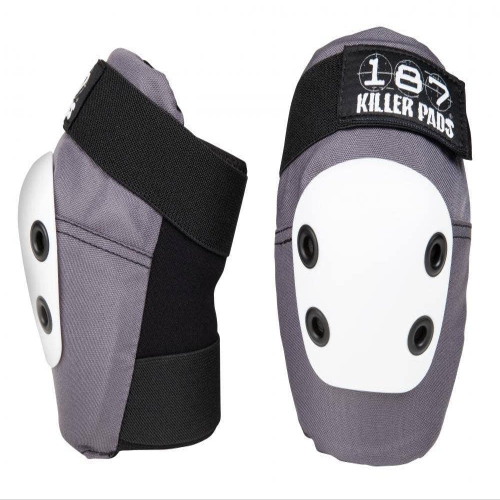 Triple Eight -SLIM ELBOW - XS Grey with White Cap (ESXS107)