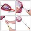 PLUSINNO Kids Fishing Net, Telescopic Lightweight Landing Net with Aluminum Pole Handle and Nylon Mesh, Catch and Release Net for Kids Youth Outdoor view 3