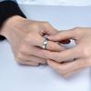 King Will 6mm Men's Silver Wedding Ring - Brushed Matte Surface, Beveled Polished Edge, Comfort Fit Size15.5 view 4