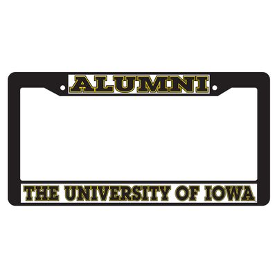 Iowa Plate_Frame (BLK Plate Frame UNIV of IA ALU (12505))