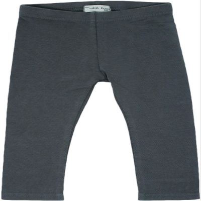 Lil Legs Unisex Boys Girls Toddler Kids Comfy Cotton Leggings - Gray Jean, 3T