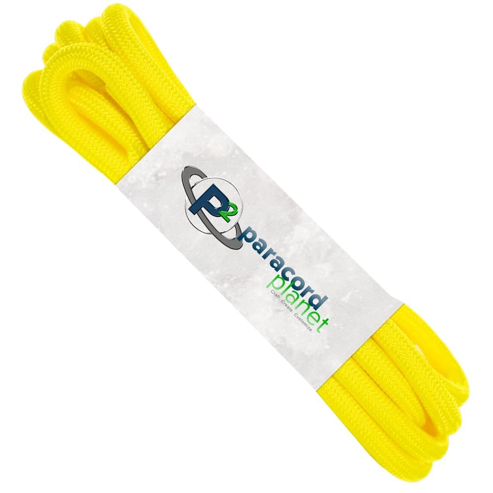 Paracord Planet para-Max Paracord 3,000 LB Tensile Strength & 5/16 Inch Diameter - Great for Towing, Hunting, Outdoor Activities and More - Neon Yellow, 100 FT (Hank)