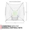 Rukket Sports Baseball/Softball Adjustable Pitching Target, Practice Throwing, Green, 7x7 inches, Nylon, Rectangular, Strike Zone Target view 4