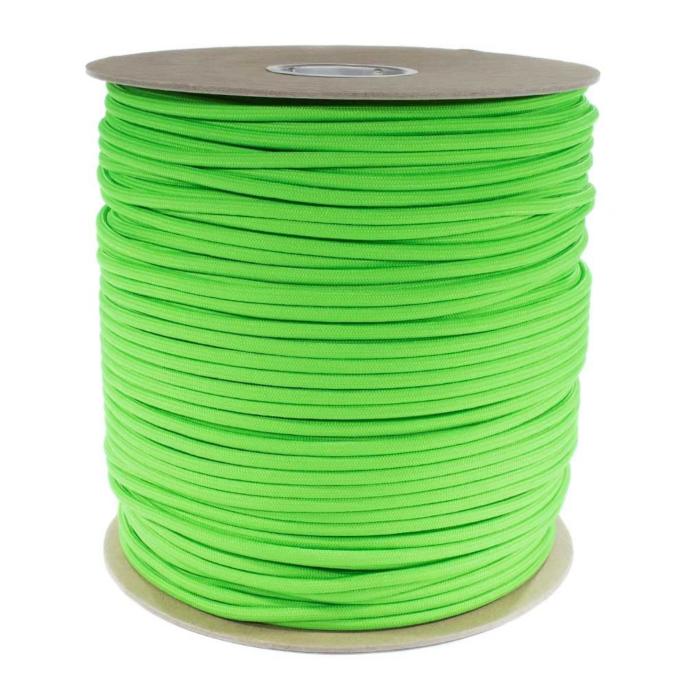 Paracord Planet para-Max Paracord 3,000 LB Tensile Strength & 5/16 Inch Diameter - Great for Towing, Hunting, Outdoor Activities and More - Neon Green, 1000 FT (Spool)