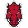 Craftique Arkansas Razorbacks Decal (Front FACE HOG Decal (3''4''6''12''), 6 in) view 1