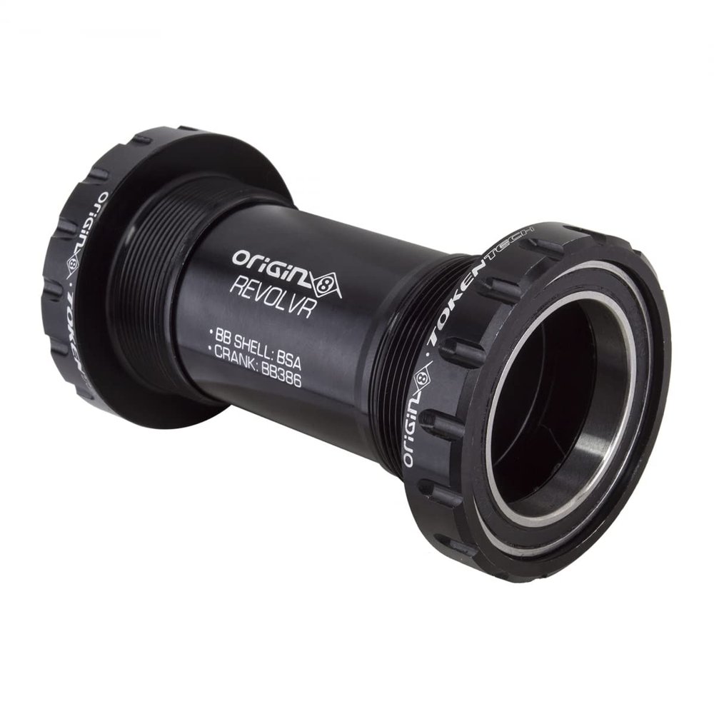 Origin8 Bb Set Revolvr BSA Eng to Bb30 Wide/Bb386 Outboard Sb Bk - BB386BSA
