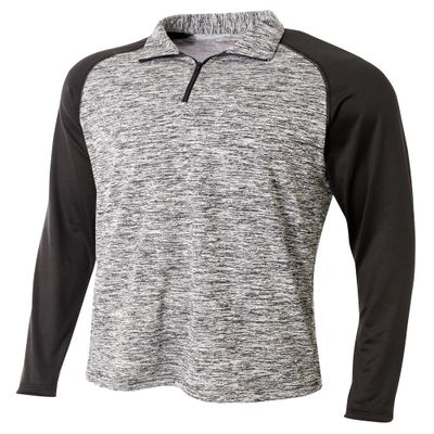 A4 1/4 Zip Space Dye with Contrast