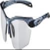 ALPINA Twist Five HR V - Photochromic, Shatterproof & Anti-Fog Sports & Cycling Glasses with 100% UV Protection for Adults, Tin-Black, One Size view 1