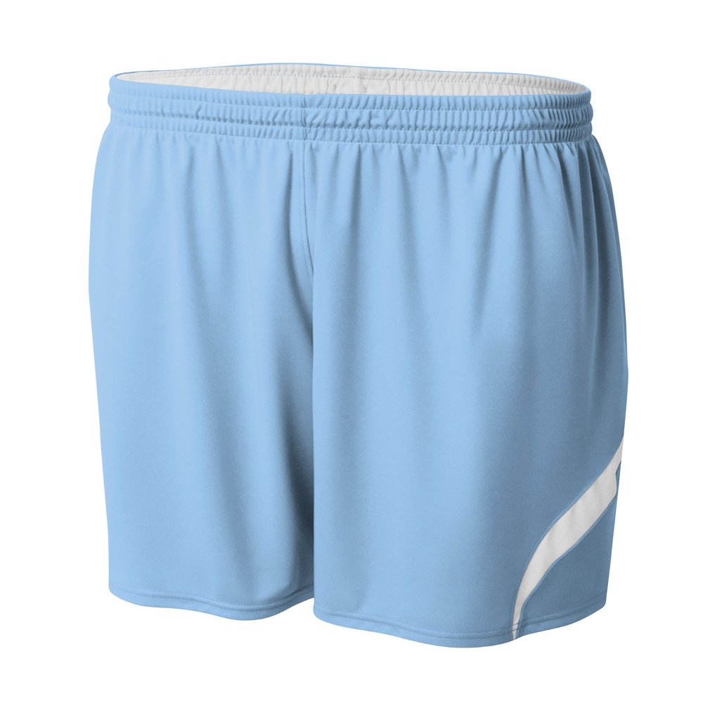 A4 Mens Double Double Short, Medium, Lt Blue/White