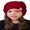 Funky Junque Toddler Winter Hat Ages 14, Soft Knit Beanie for Boys & Girls, Cozy Warm Kids Beanies for Cold Weather - Red view 4