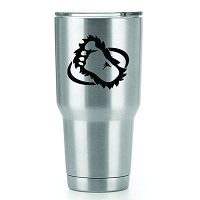 Bigfoot Vinyl Decals Stickers (2 Pack!!!) | Tumbler Coffee and Insulated Cups | Decals Only! Cup not Included! | 2-3.4 X 3 inch Black Decals | KCD1533
