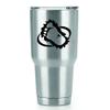 Bigfoot Vinyl Decals Stickers (2 Pack!!!) | Tumbler Coffee and Insulated Cups | Decals Only! Cup not Included! | 2-3.4 X 3 inch Black Decals | KCD1533 view 1