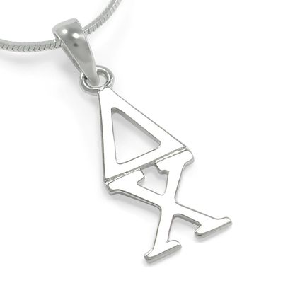 The Collegiate Standard Delta Chi Fraternity Classic Sterling Silver Lavaliere with 20" Chain