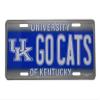 AES UK Go Cats Kentucky KY Wildcats Football 6"x12" Aluminum License Plate Tag view 1