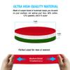 Suddora Striped Sweatband Set, Moisture Wicking 2 Wristbands and 1 Headband, Breathable Athletic Sweat Bands for Sports, Costumes & Cosplay, Matching Bands to Wear with Jersey, Red White Green view 2