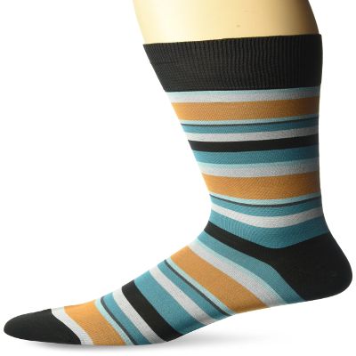 Punto Men's Multi-Stripe, Charcoal, R