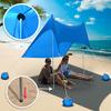 BenefitUSA 7'X7' Beach Tent with Sand Anchor Portable Canopy Sunshade Shelter UV Protected (Blue) view 3