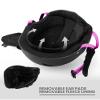 OutdoorMaster Kelvin Ski Helmet - Snowboard Helmet for Men, Women & Youth (Black+Pink,L) view 3