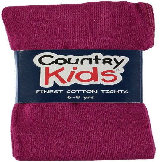 Girls Heavy Cotton Warm Winter Tights for kids, Little Girls, Size 0-11y (6-8 years, Plum)