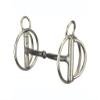Reinsman 232 Rockin' S Snaffle Bit | Stage A Horse Bit with Sweet Iron Smooth Mouth, 2-Piece Snaffle & 3" Rings | Direct Reining Bit for Training & Starting Horses, 5 1/2" Mouth view 1