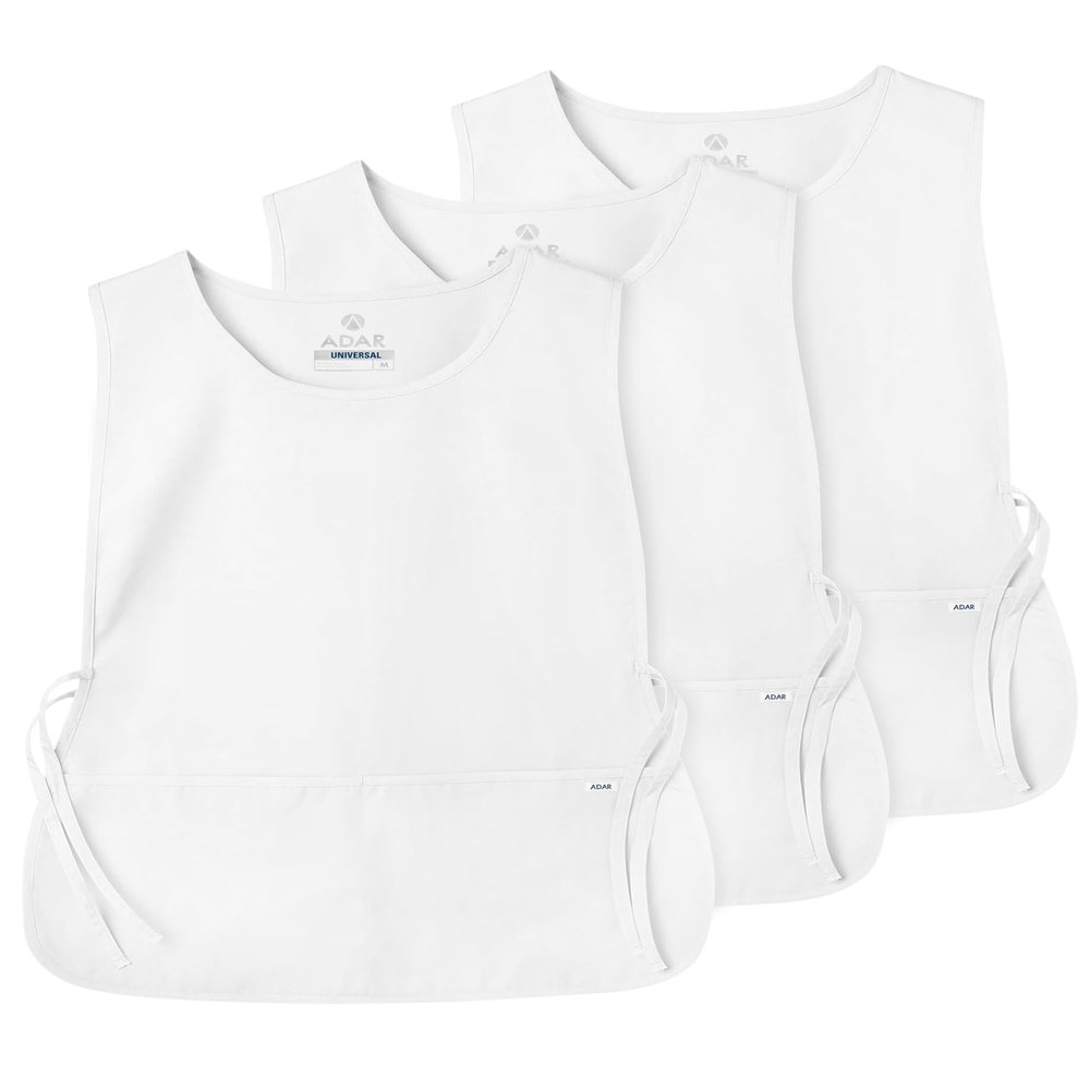 Adar Universal Cobbler Apron 3 Pack - Unisex Cobbler Apron - 7023 - White - R