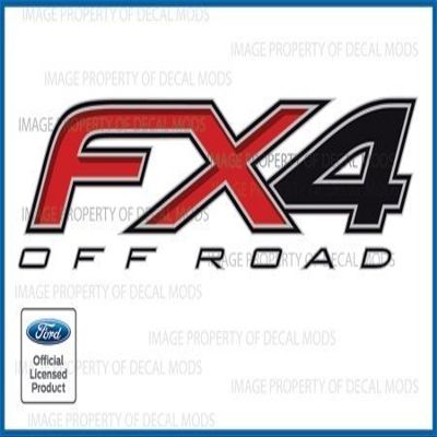 Decal Mods FX4 Off Road Decals Stickers for Ford F350 F450 Dually - DF (2012-2016) Bed Side DUALLY ONLY (Set of 2)