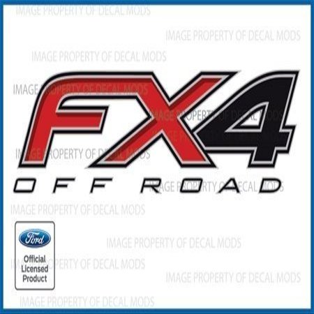 Decal Mods FX4 Off Road Decals Stickers for Ford F350 F450 Dually - DF (2012-2016) Bed Side DUALLY ONLY (Set of 2)