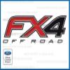 Decal Mods FX4 Off Road Decals Stickers for Ford F350 F450 Dually - DF (2012-2016) Bed Side DUALLY ONLY (Set of 2) view 1