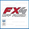 Ford F350 F450 Dually FX4 Off Road Decals Stickers - DF (1997-2010) Bed Side DUALLY ONLY (Set of 2) | FH1E2 view 1