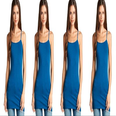 4 Pack Active Basic Women's Basic Tank Top (Teal 4 Pack)