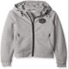 Levelwear LEY9R NCAA Mississippi State Bulldogs Children Unisex Jr Fortress Cross Over Full Zip Hooded Jacket, Ym, Heather Pebble view 1