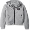 Levelwear LEY9R NCAA Kansas State Wildcats Children Unisex Jr Fortress Cross Over Full Zip Hooded Jacket, Ym, Heather Pebble view 1