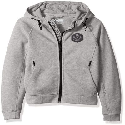 Levelwear LEY9R NCAA Kentucky Wildcats Children Unisex Jr Fortress Cross Over Full Zip Hooded Jacket, Ym, Heather Pebble