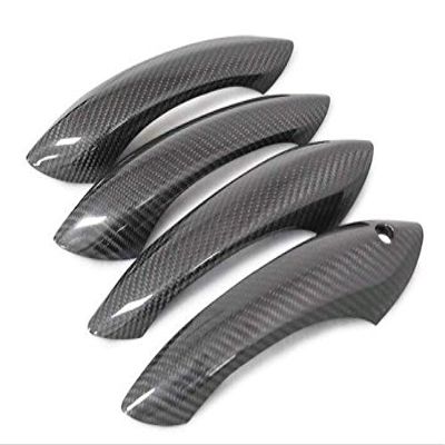 Eppar New Carbon Fiber Handle Covers for BMW M5 F10 2011-2017 (Car Door with Touch Auto Lock, Left Hand Drive)