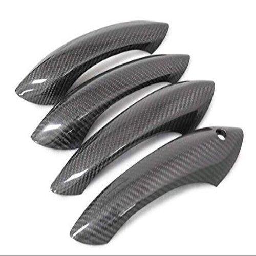 Eppar New Carbon Fiber Handle Covers for BMW M5 F10 2011-2017 (Car Door with Touch Auto Lock, Left Hand Drive)