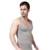 Bakerdani Mens Summer Seamless I-Shaped Quick Dry Slimming Vest Grey view 2