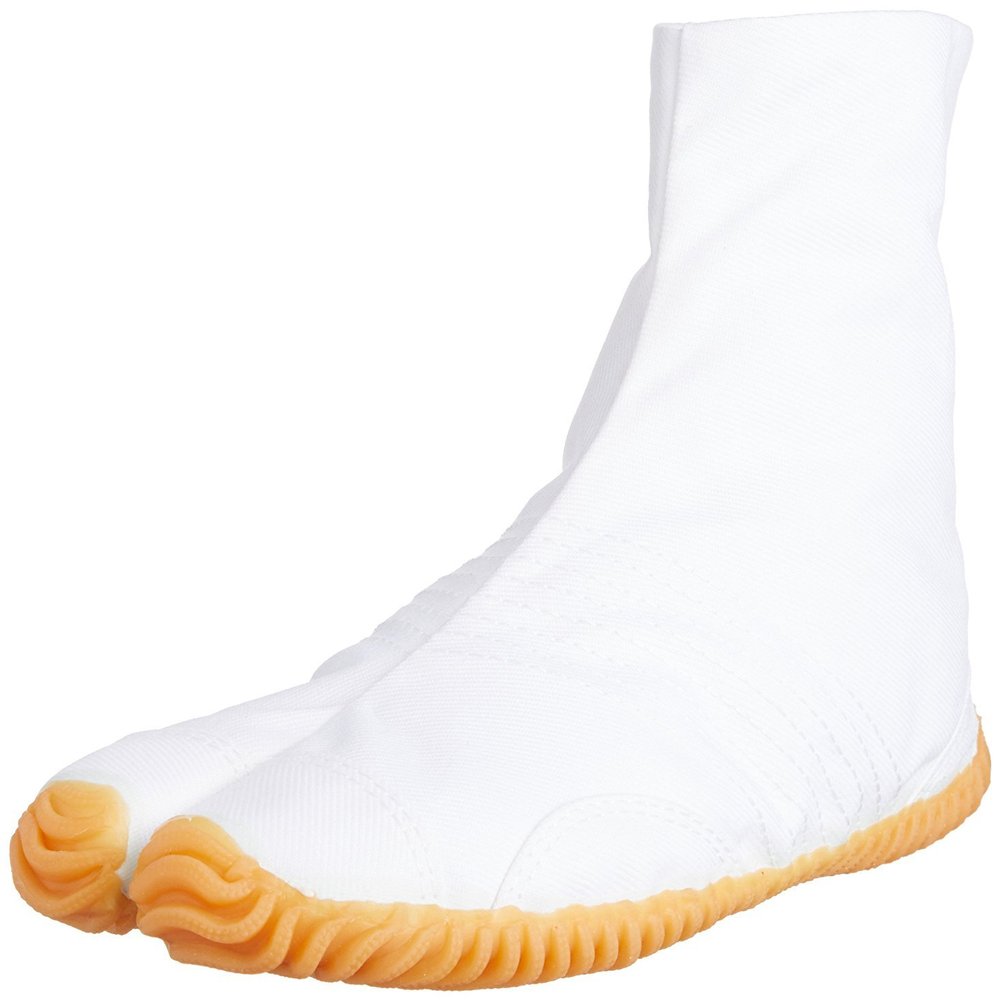 Marugo Tabi boots Ninja Shoes Jikatabi (Outdoor tabi) MATSURI JOG 6 Size: 25.0 cm (US size 7), Color: White